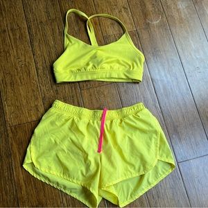 Old navy sports bra and shorts